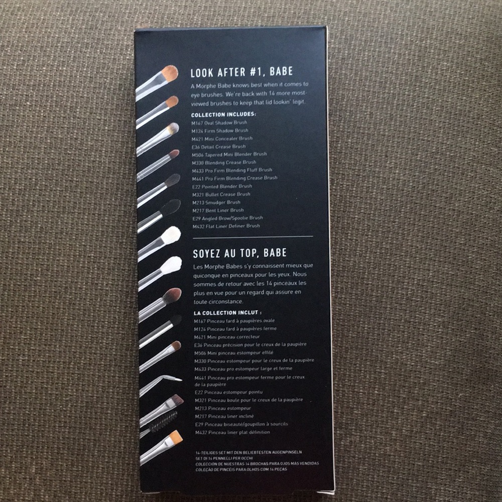 New Morphe Babe Fave Eye Brush Set - Picture 5 of 7